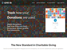Tablet Screenshot of giveid.org